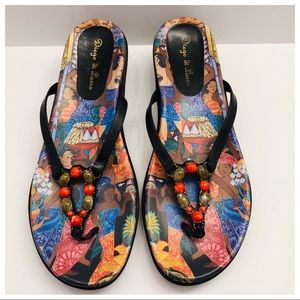 Diego di Lucca Leather Sandals Size 9